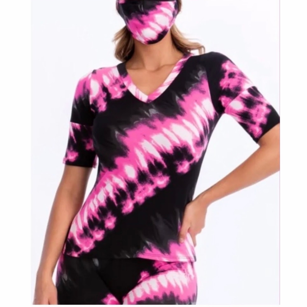 3 pcs Short pant set (Hot Pink)